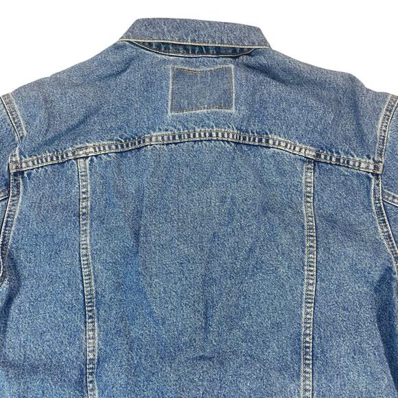 Vintage 90s Levi's Denim Trucker Jacket Mens Size M Made in USA 70507-0389 Retro - Picture 10 of 16